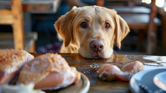 serve chicken breast to dogs