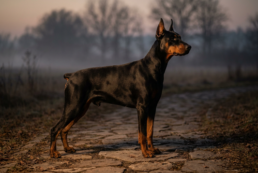 Doberman Pinscher guard dog