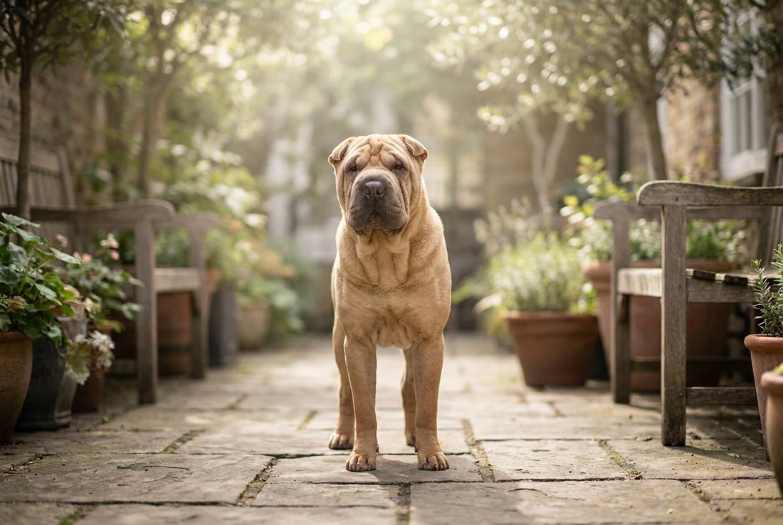 Chinese Shar-Pei — featured in our roundup of ancient Chinese dog breeds, from the Shar-Pei to the Pekingese.