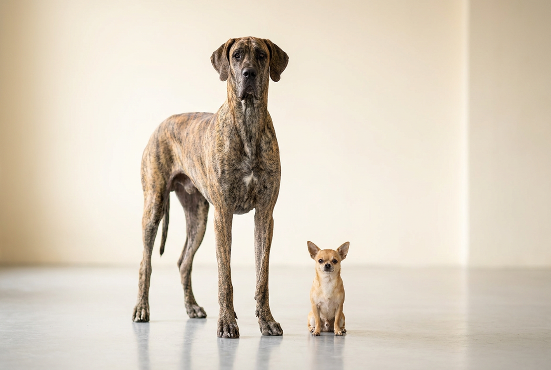 Hero photograph for the Dog Breeds by Size guide on Wooffy — showing a representative breed from this curated roundup.