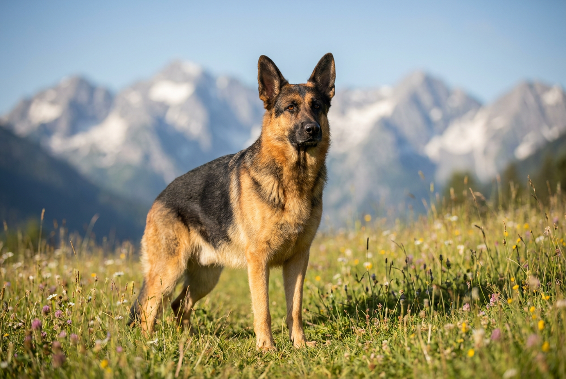 German Shepherd — featured in our roundup of native German dog breeds, including the Dachshund and Rottweiler.