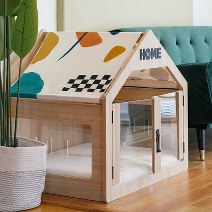 Wooffy modern dog house art edition front